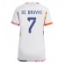 Belgia Kevin De Bruyne #7 Kopio Vieras Pelipaita Naisten MM-kisat 2022 Lyhyet Hihat